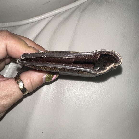 Authentic LOUIS VUITTON Card Case Wallet Damier Ebene Unisex - Picture 6 of 7